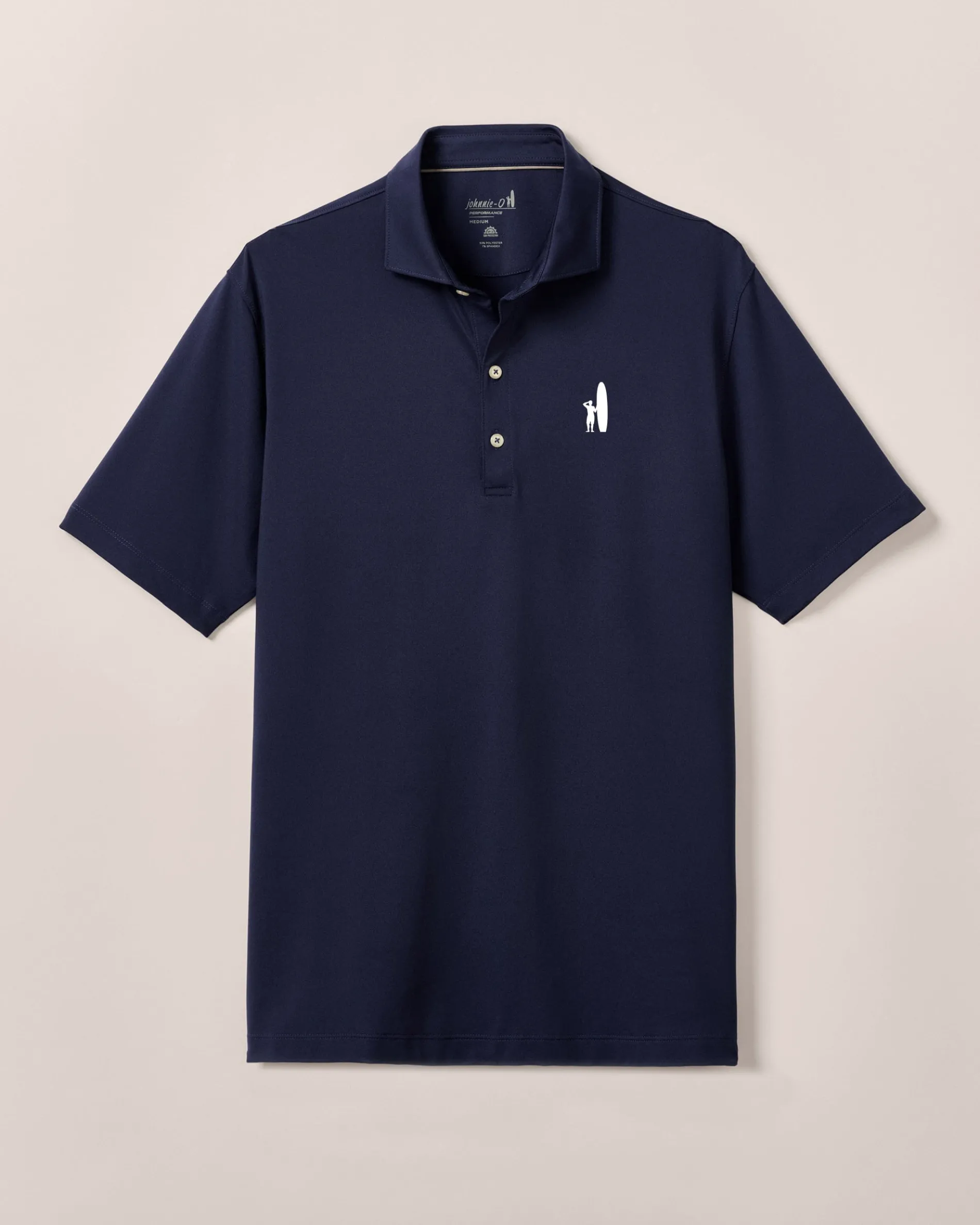 Custom Surfer Logo Performance Jersey Polo - Birdie