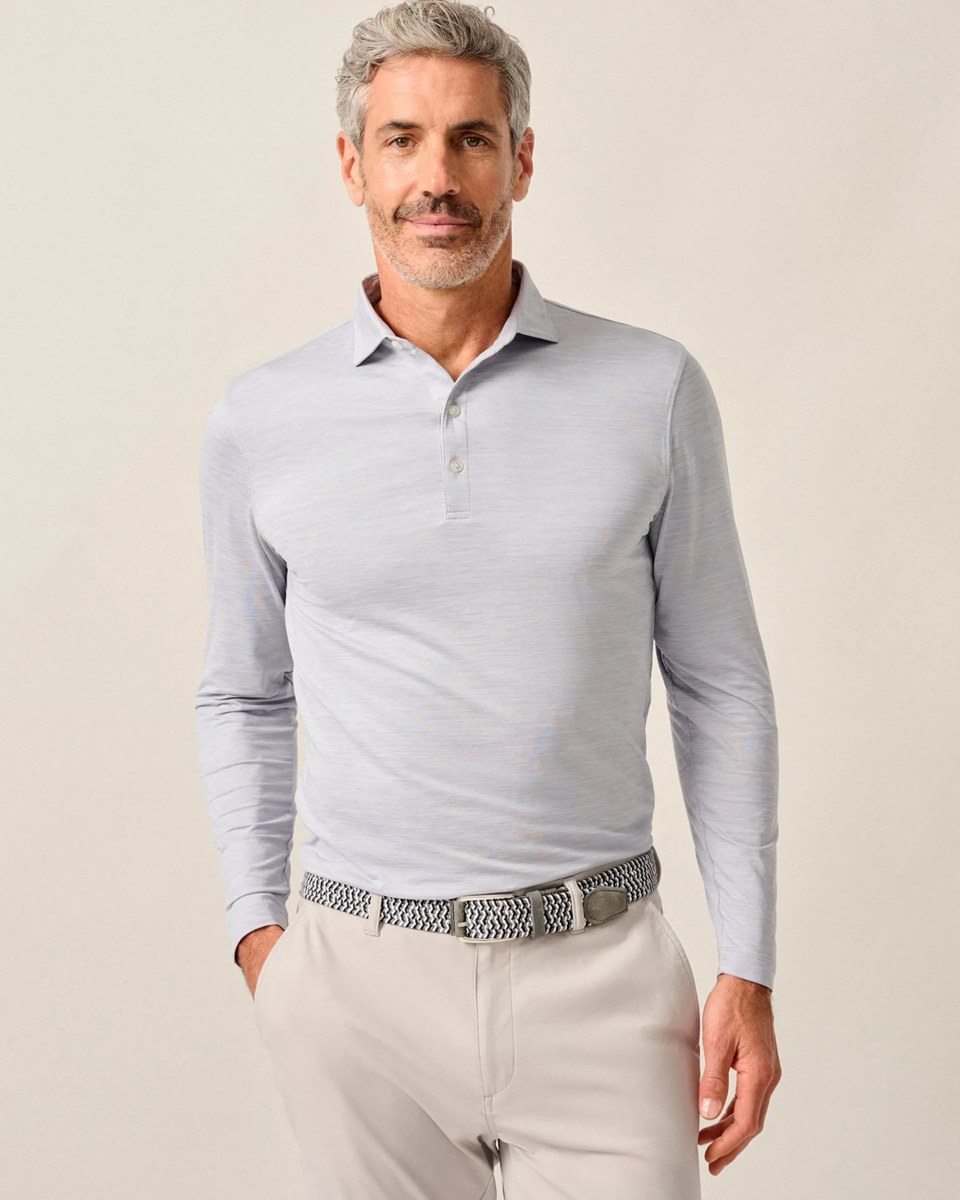 Featherweight Long Sleeve Performance Polo - Swing