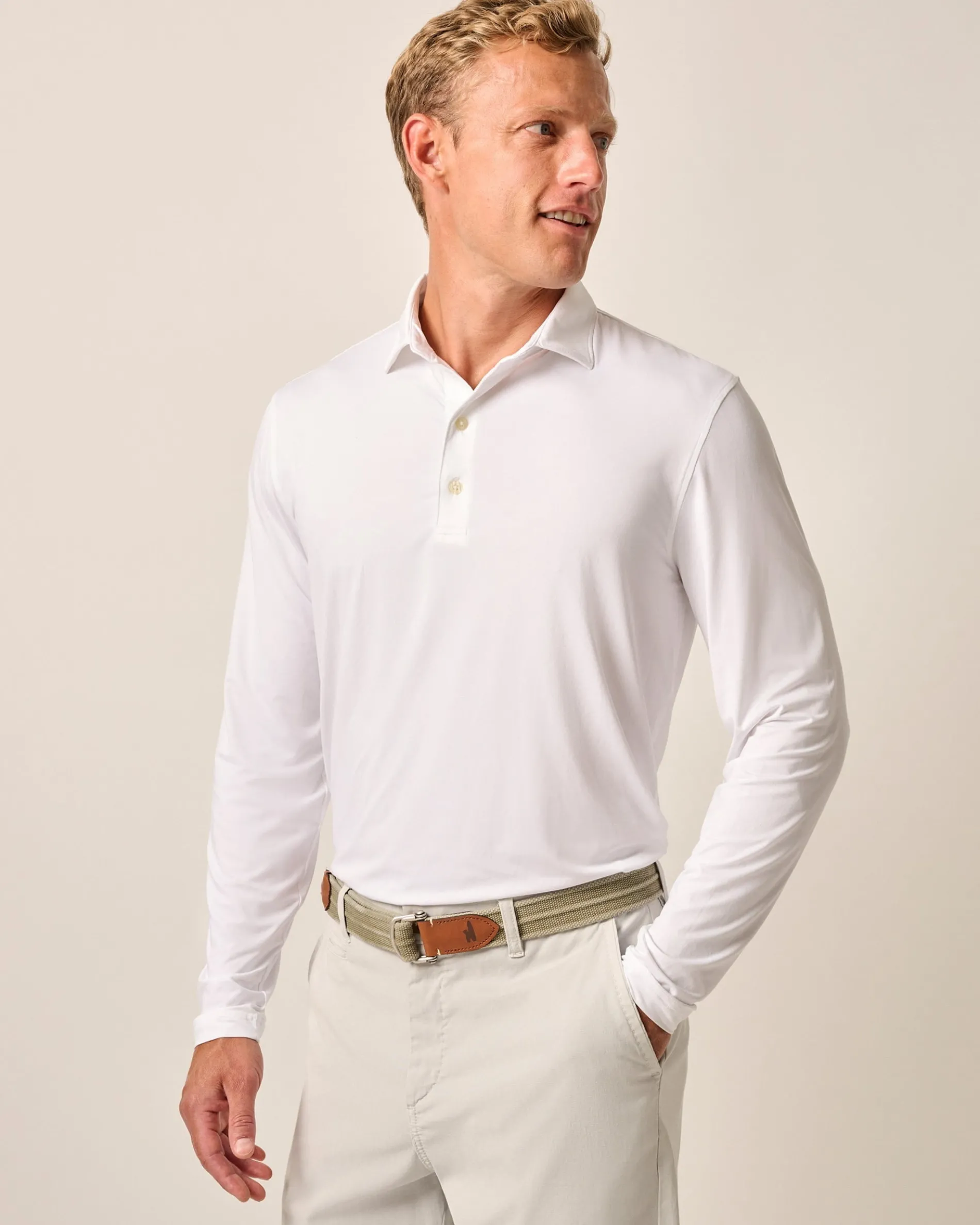 Featherweight Long Sleeve Performance Polo - Swing