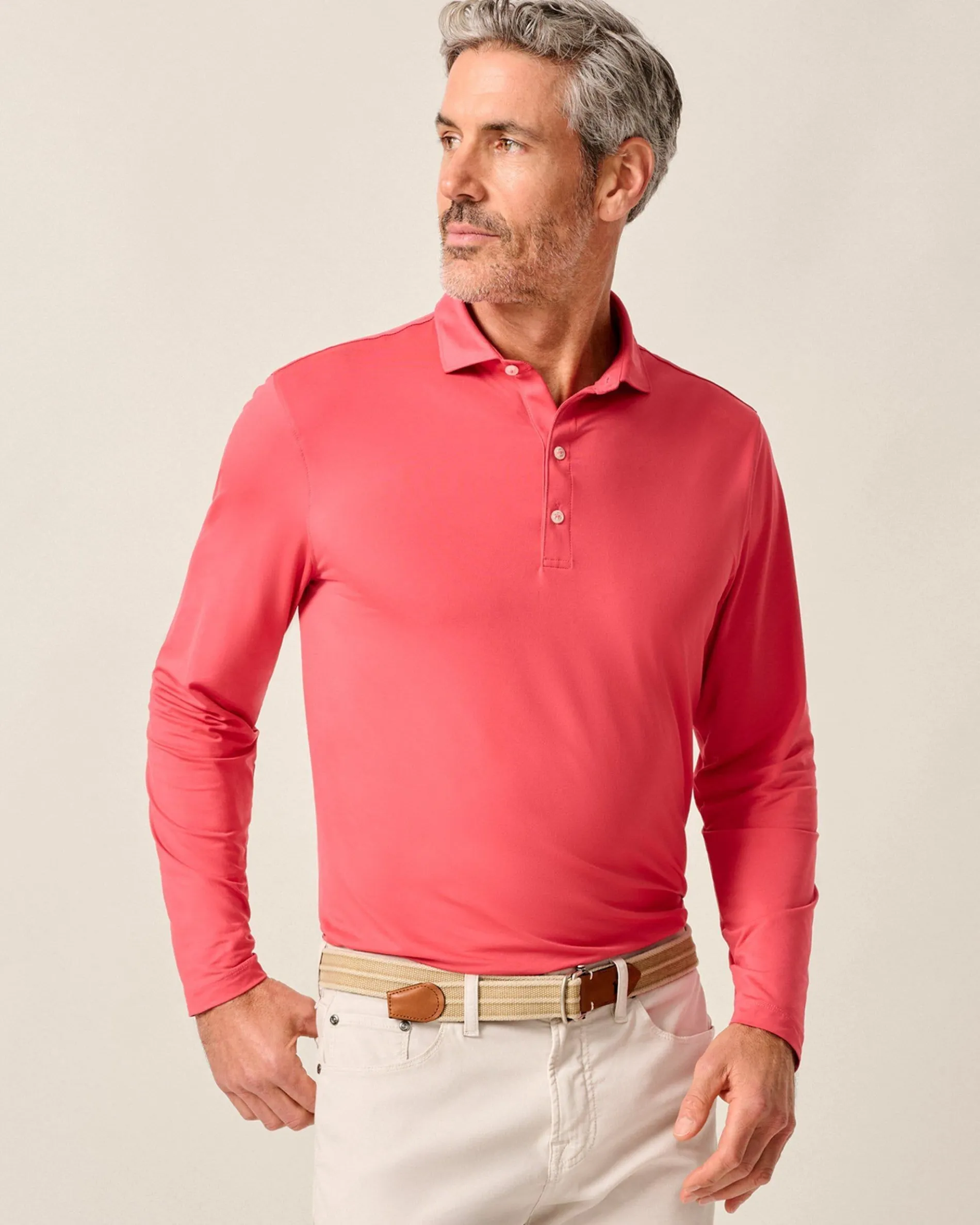 Featherweight Long Sleeve Performance Polo - Swing