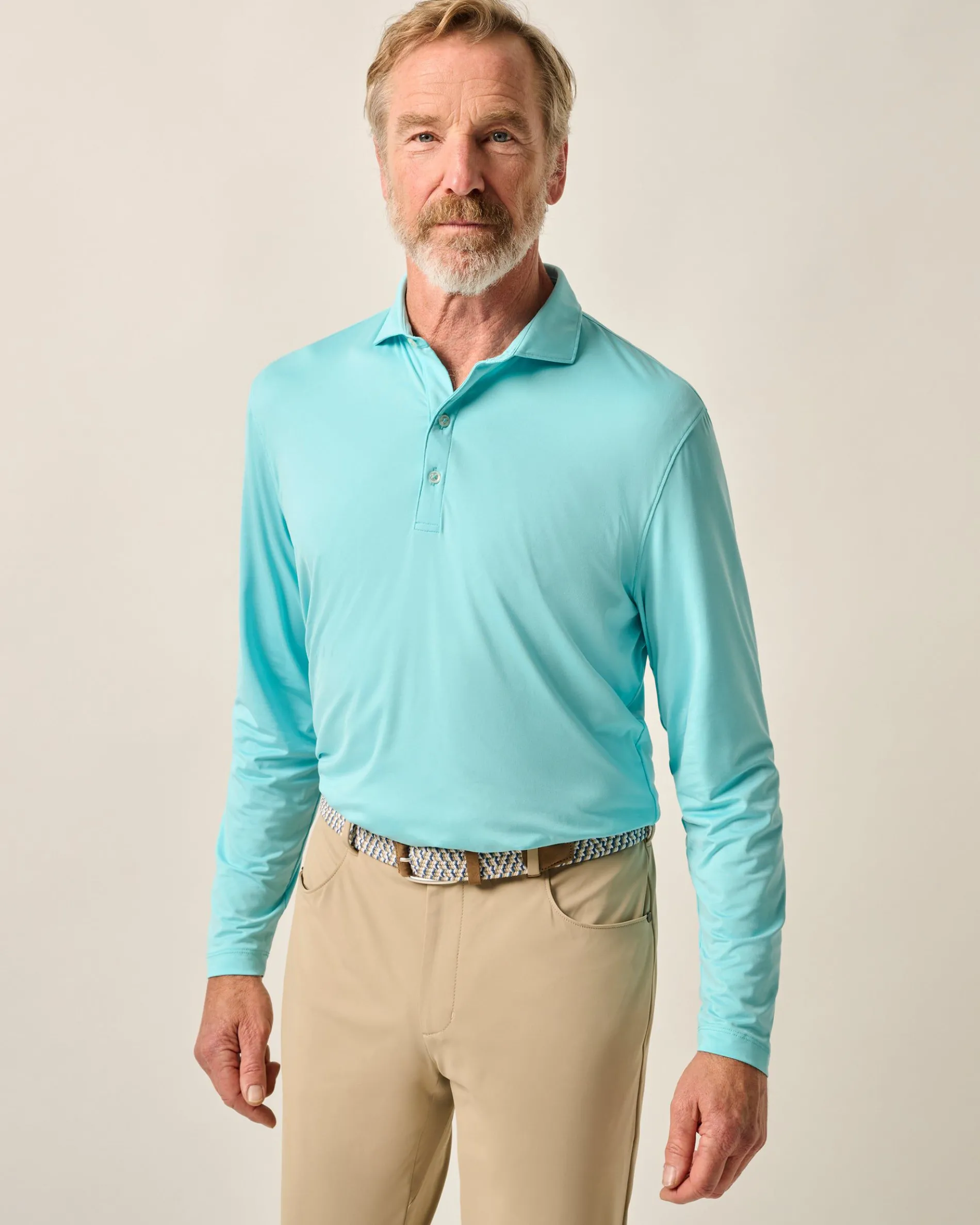 Featherweight Long Sleeve Performance Polo - Swing