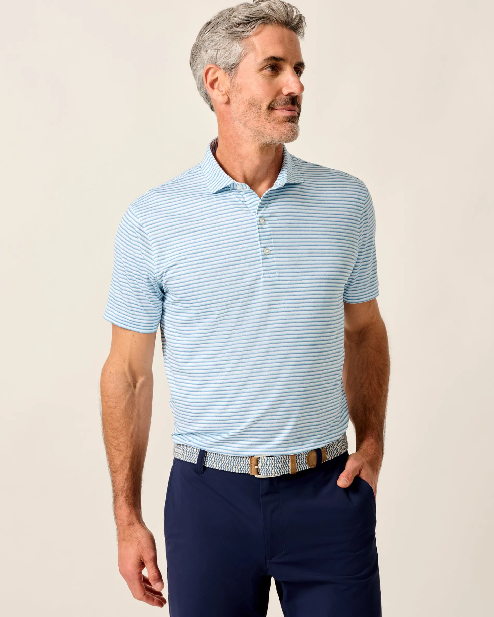 Featherweight Performance Polo - Warwick Stripe