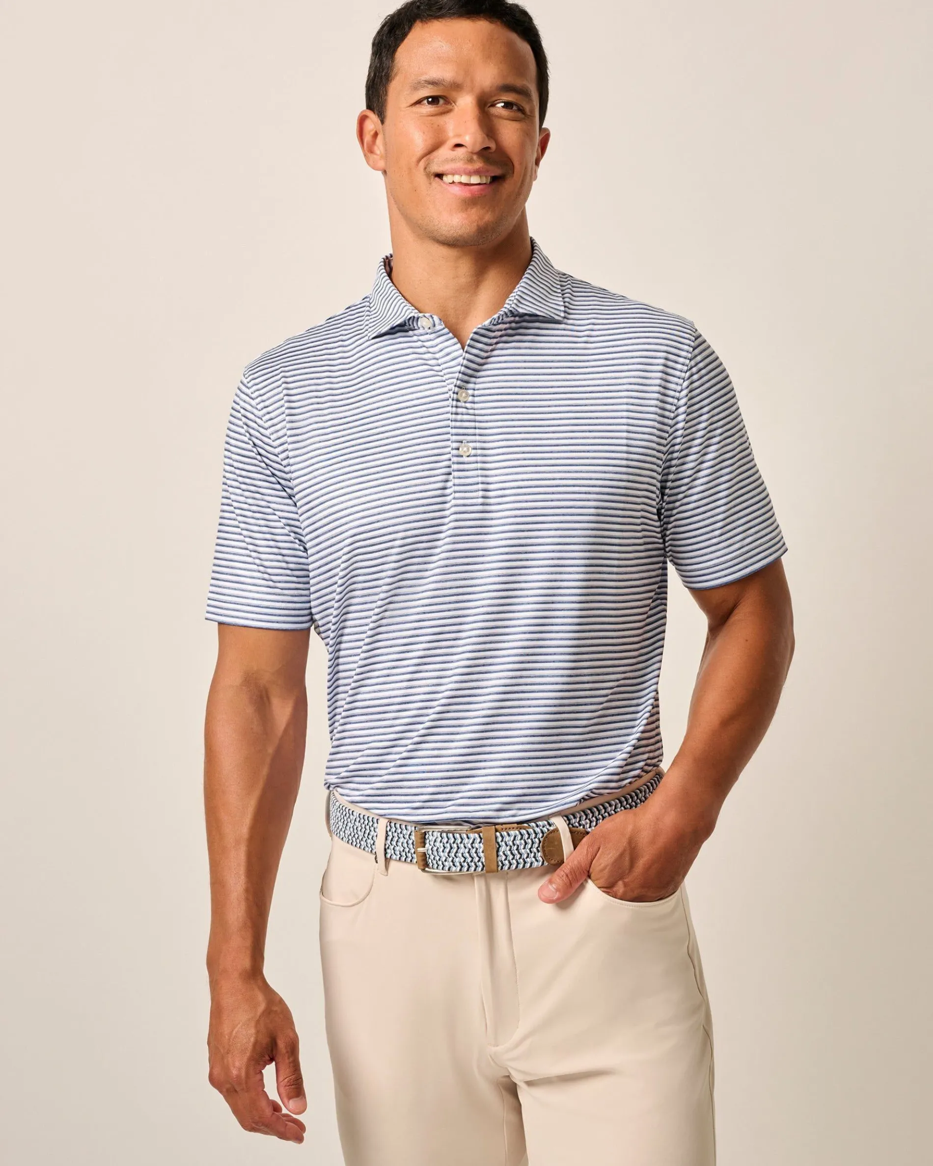 Featherweight Performance Polo - Warwick Stripe