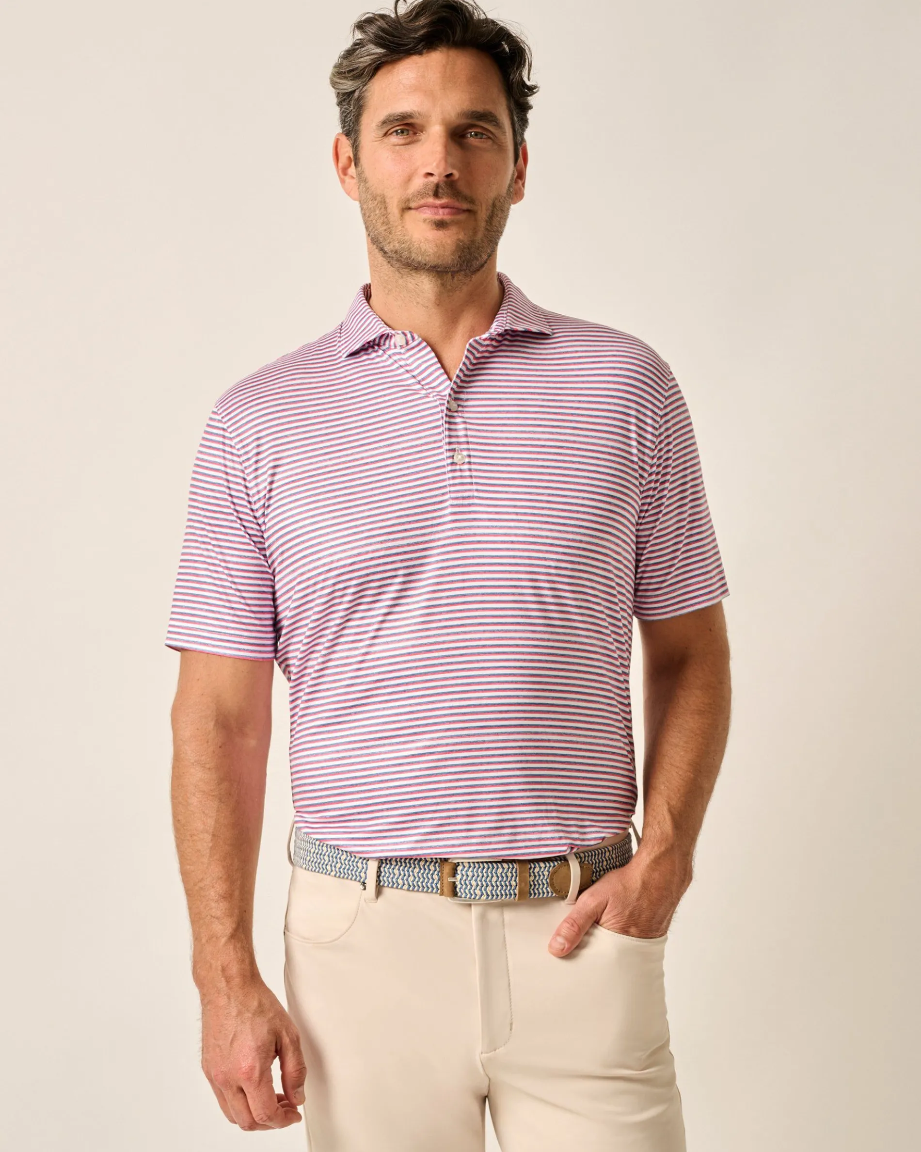 Featherweight Performance Polo - Warwick Stripe