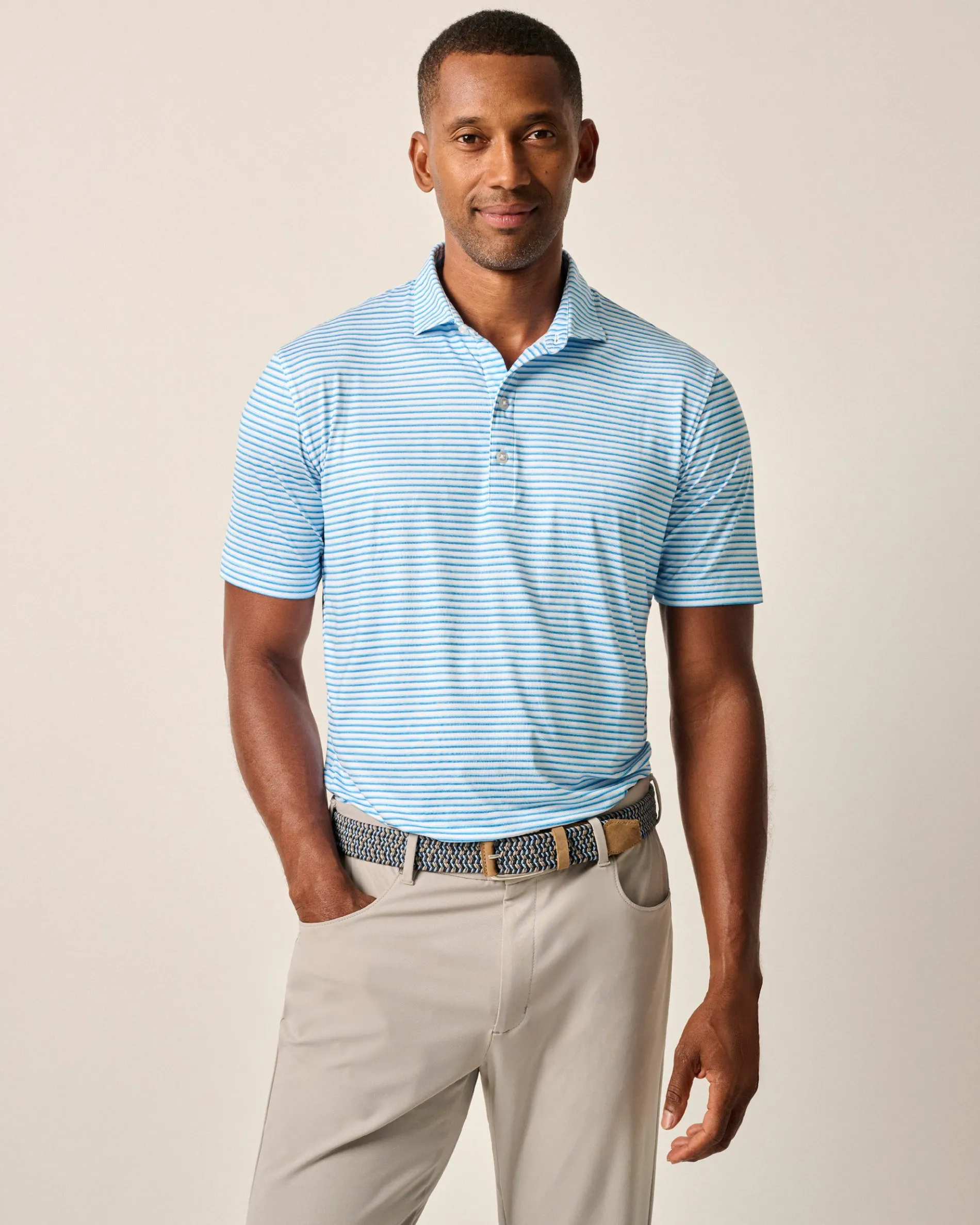 Featherweight Performance Polo - Warwick Stripe