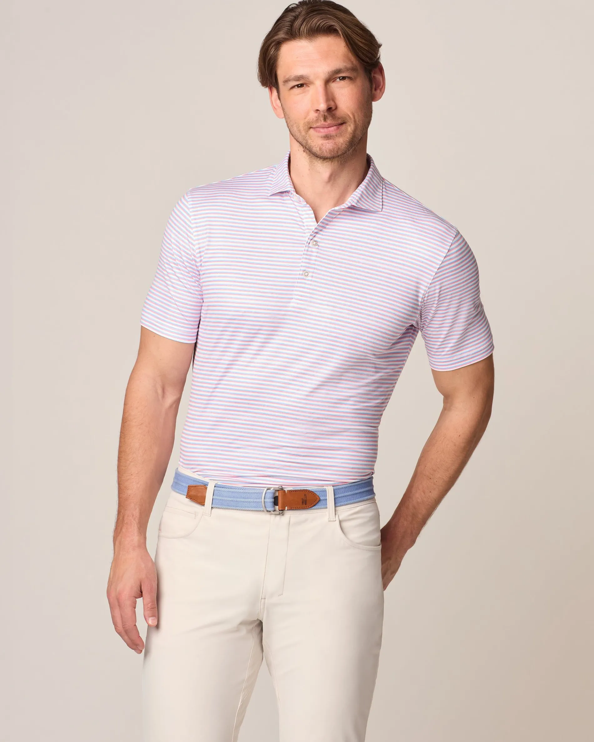 Featherweight Performance Polo - Warwick Stripe