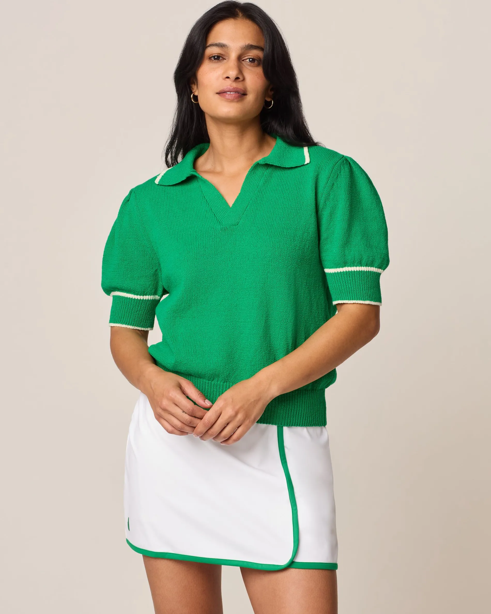 Gigi Cotton Sweater Polo