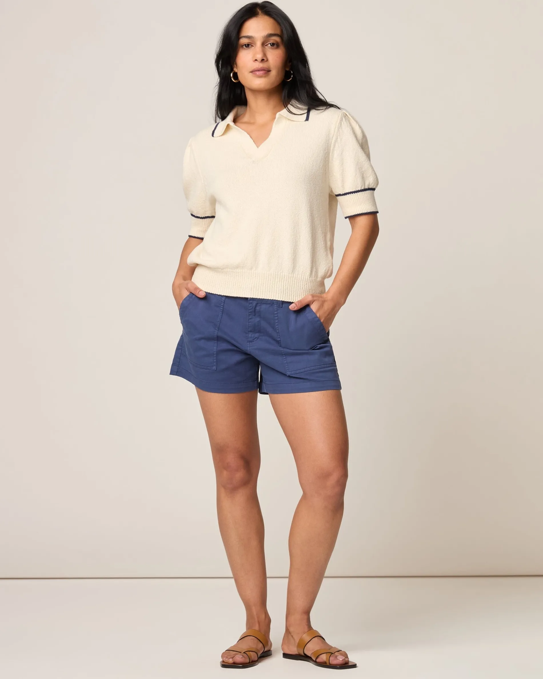 Gigi Cotton Sweater Polo