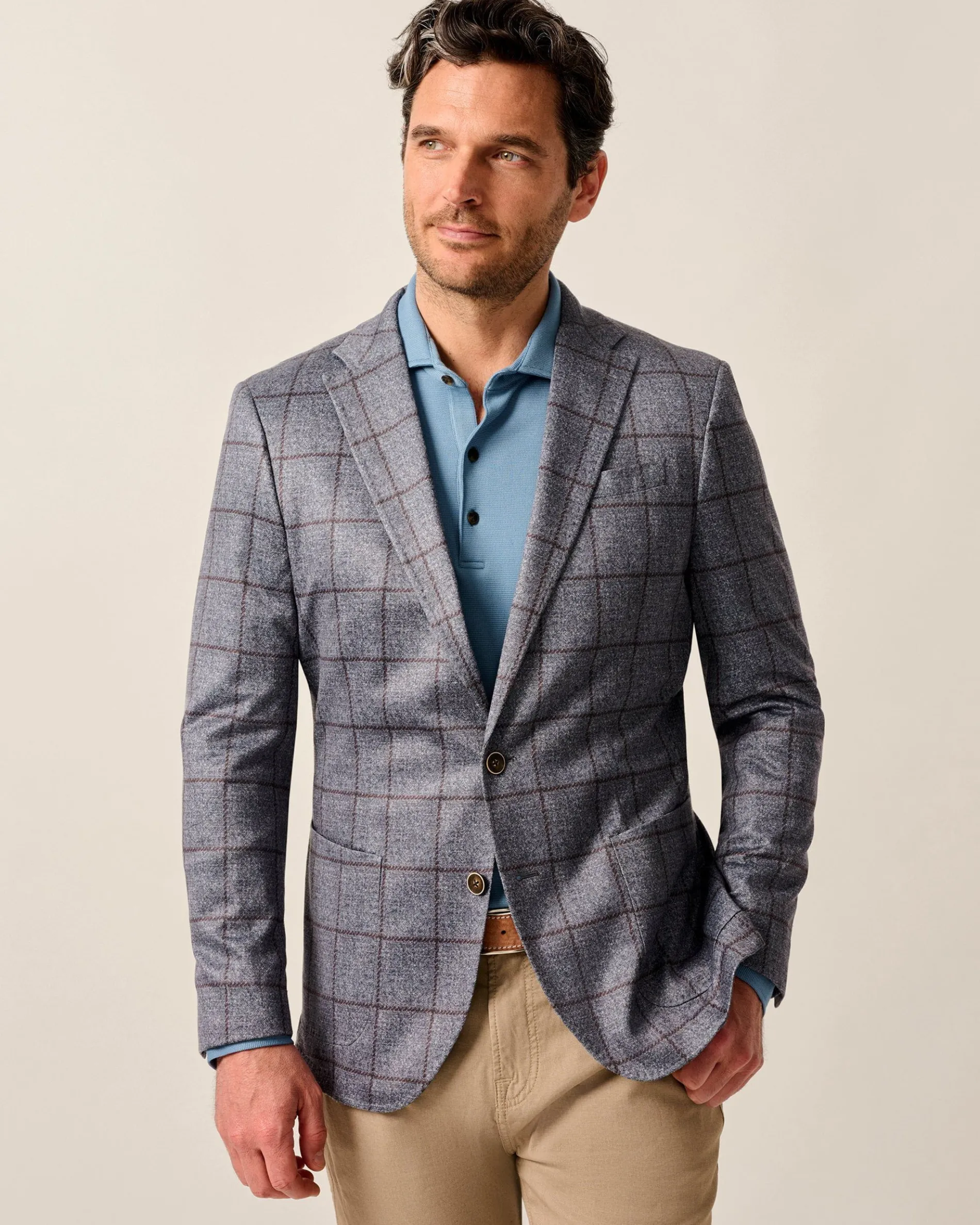 Malachi Top Shelf Windowpane Knit Sport Coat