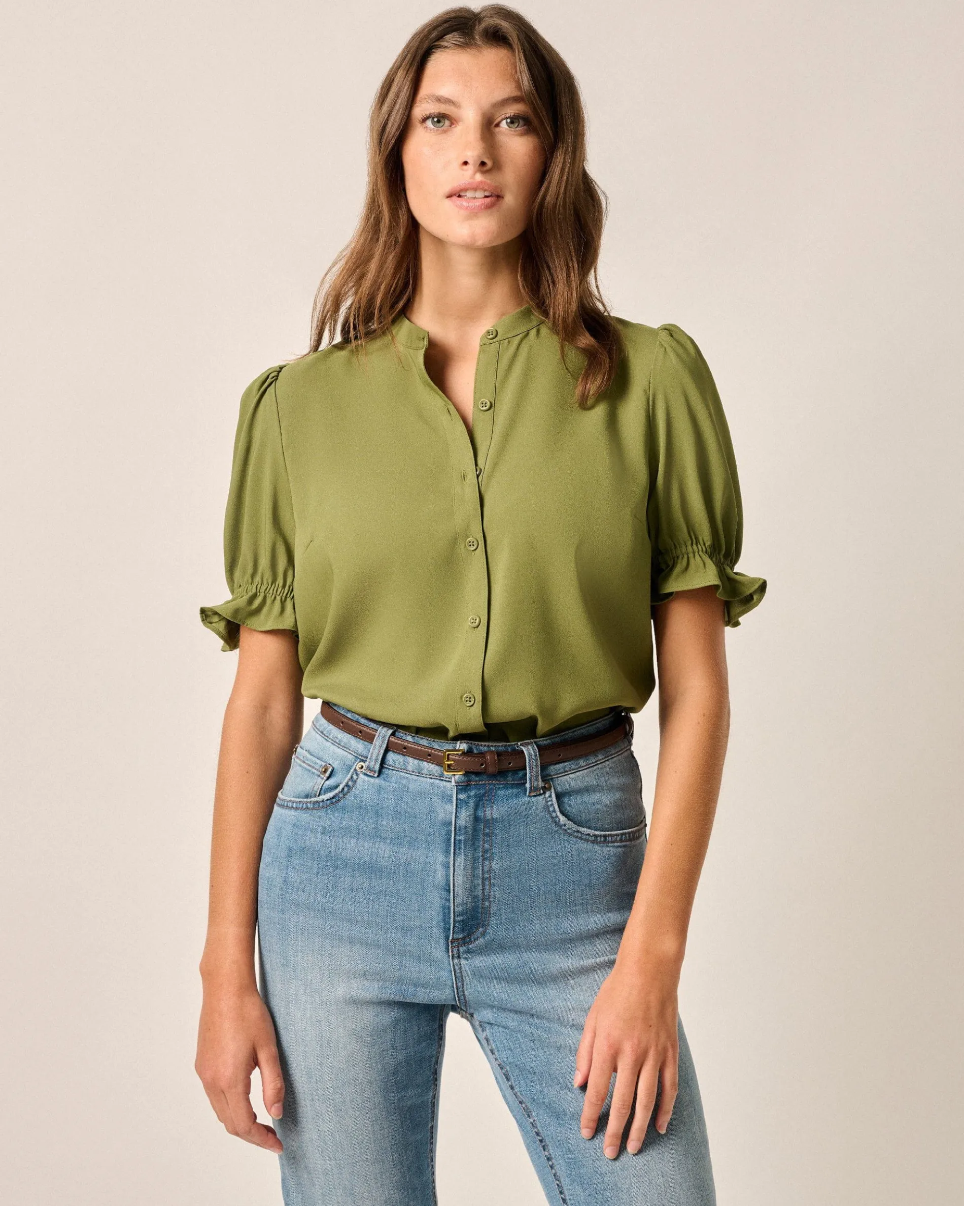 Natalia Button-Up Blouse