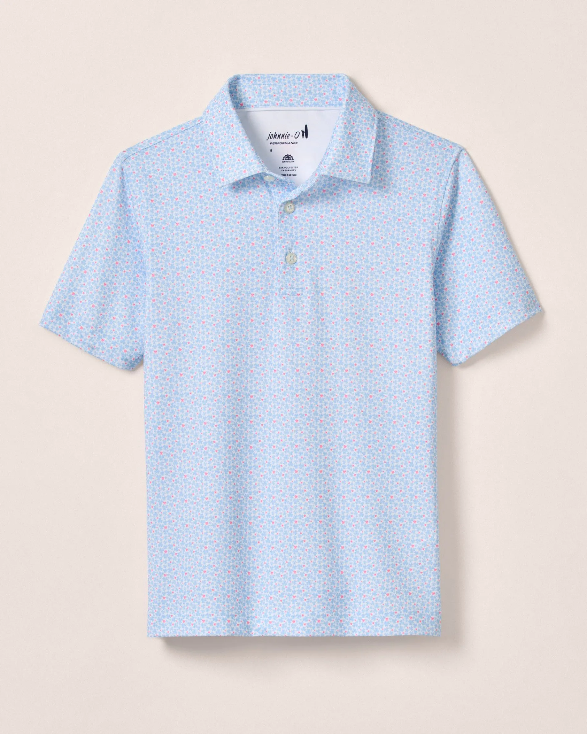 Performance Jersey Jr. Polo - Four Leaf Print