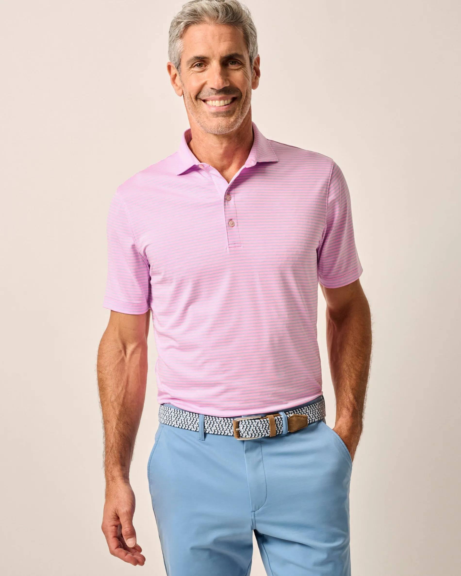 Performance Jersey Polo - Michael Stripe