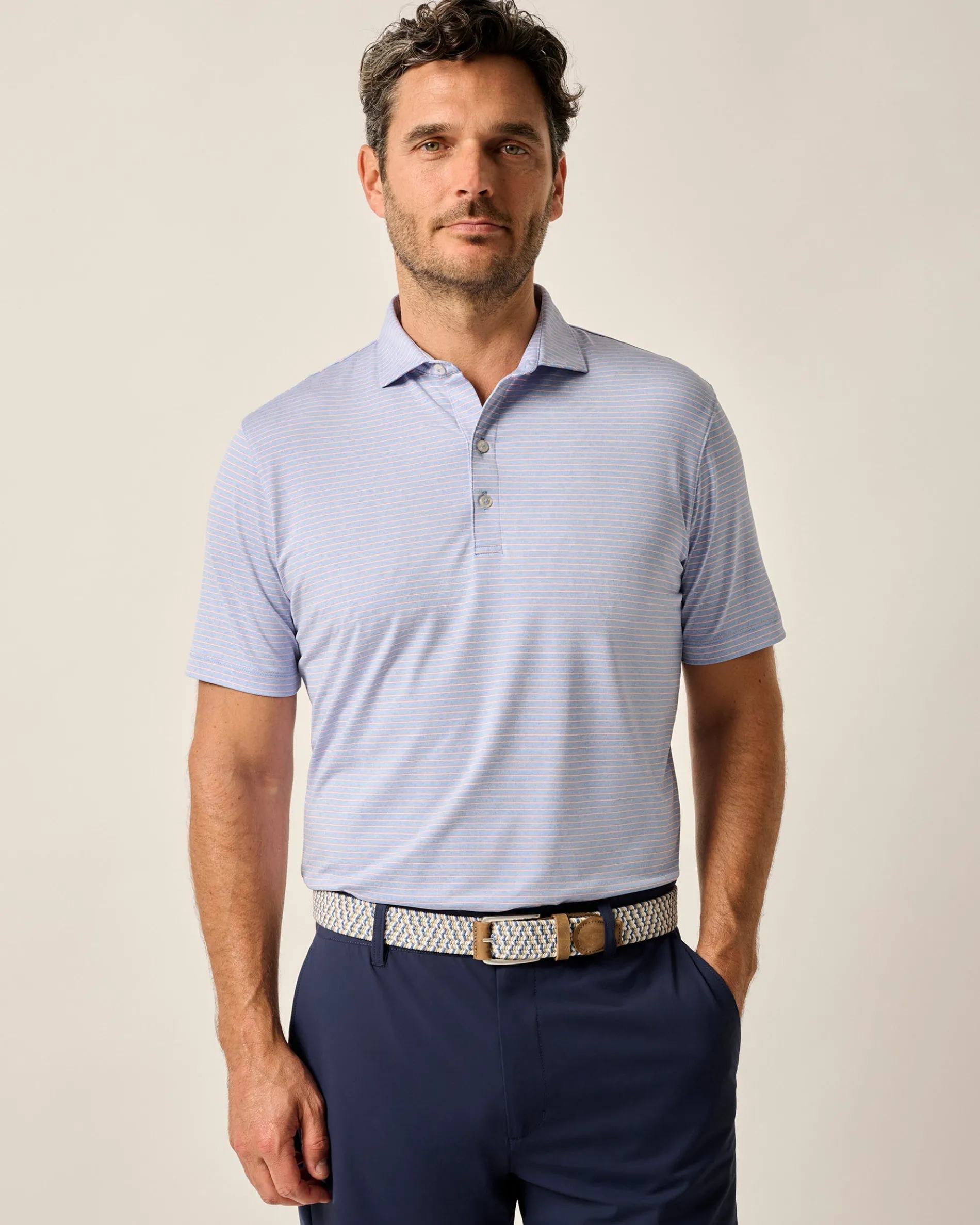 Performance Jersey Polo - Michael Stripe