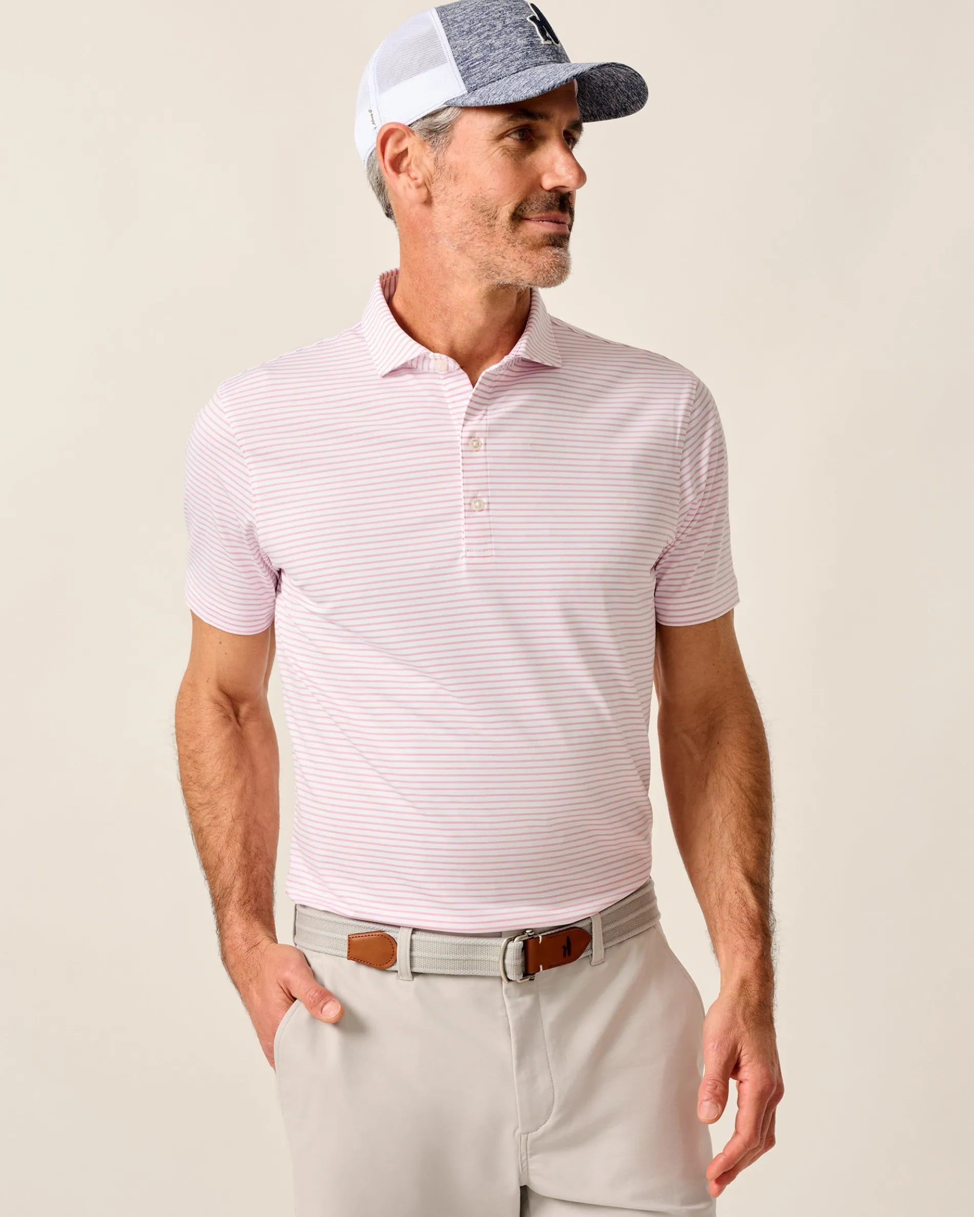 Performance Jersey Polo - Michael Stripe