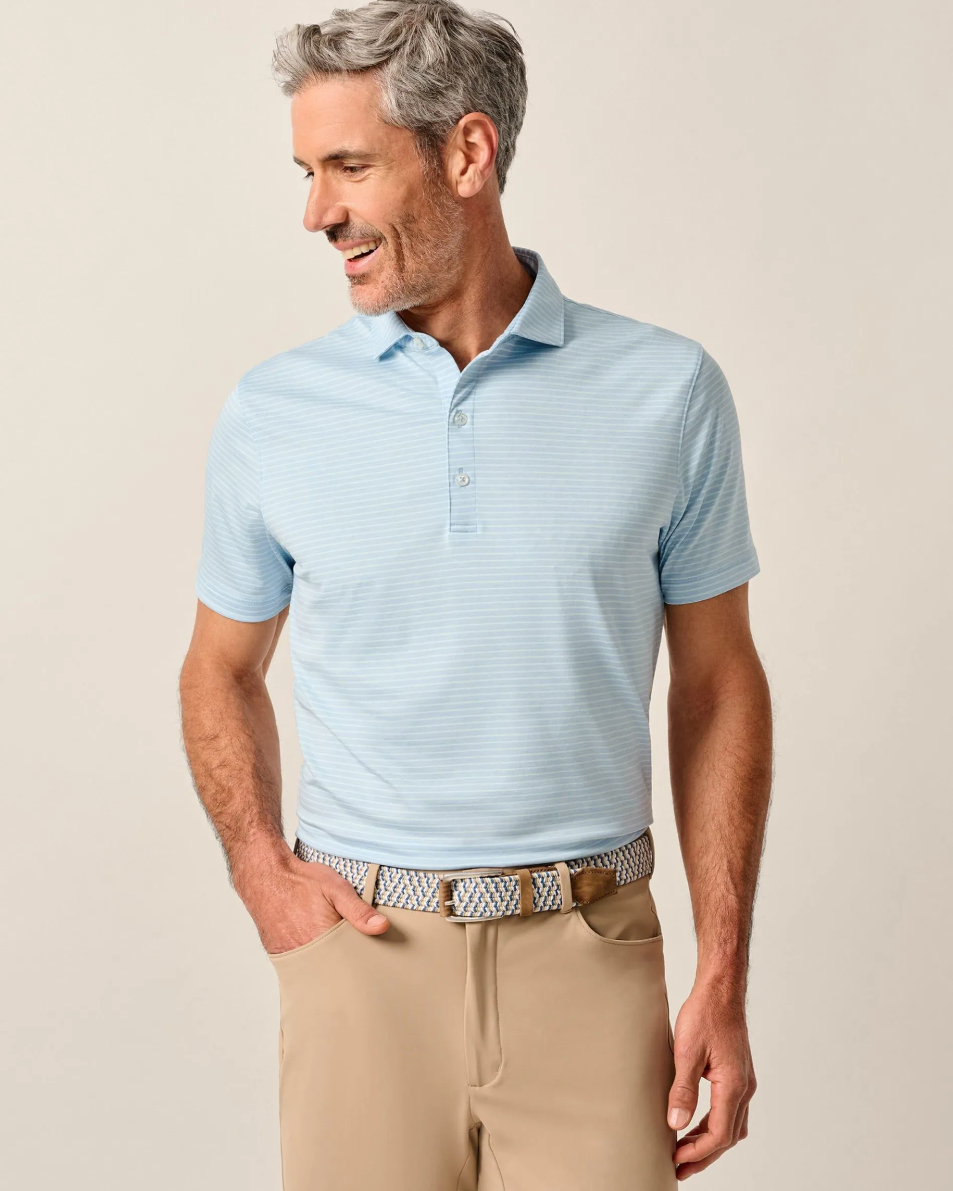 Performance Jersey Polo - Michael Stripe