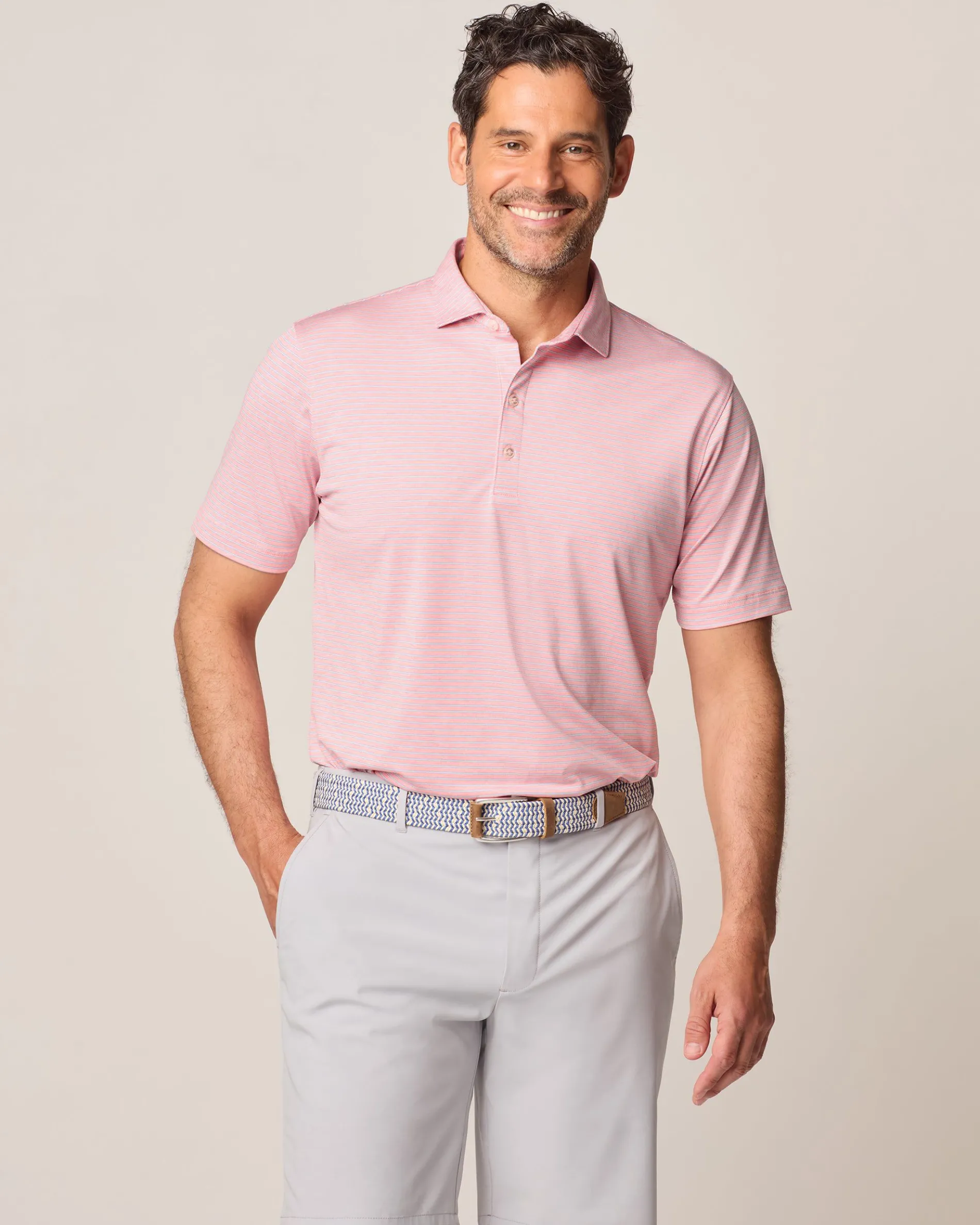 Performance Jersey Polo - Michael Stripe