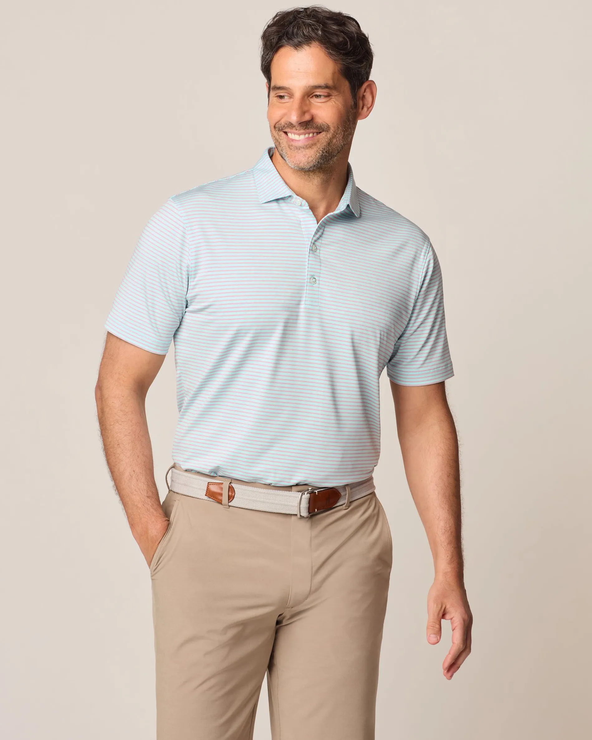 Performance Jersey Polo - Michael Stripe