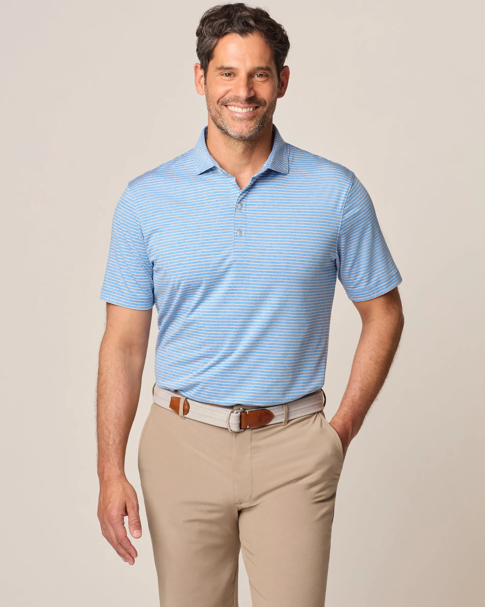 Performance Jersey Polo - Michael Stripe