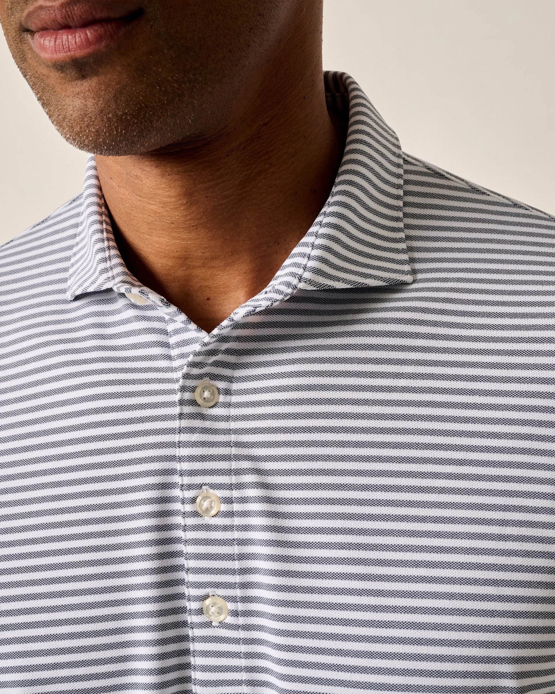 Performance Mesh Polo - Stetson Stripe