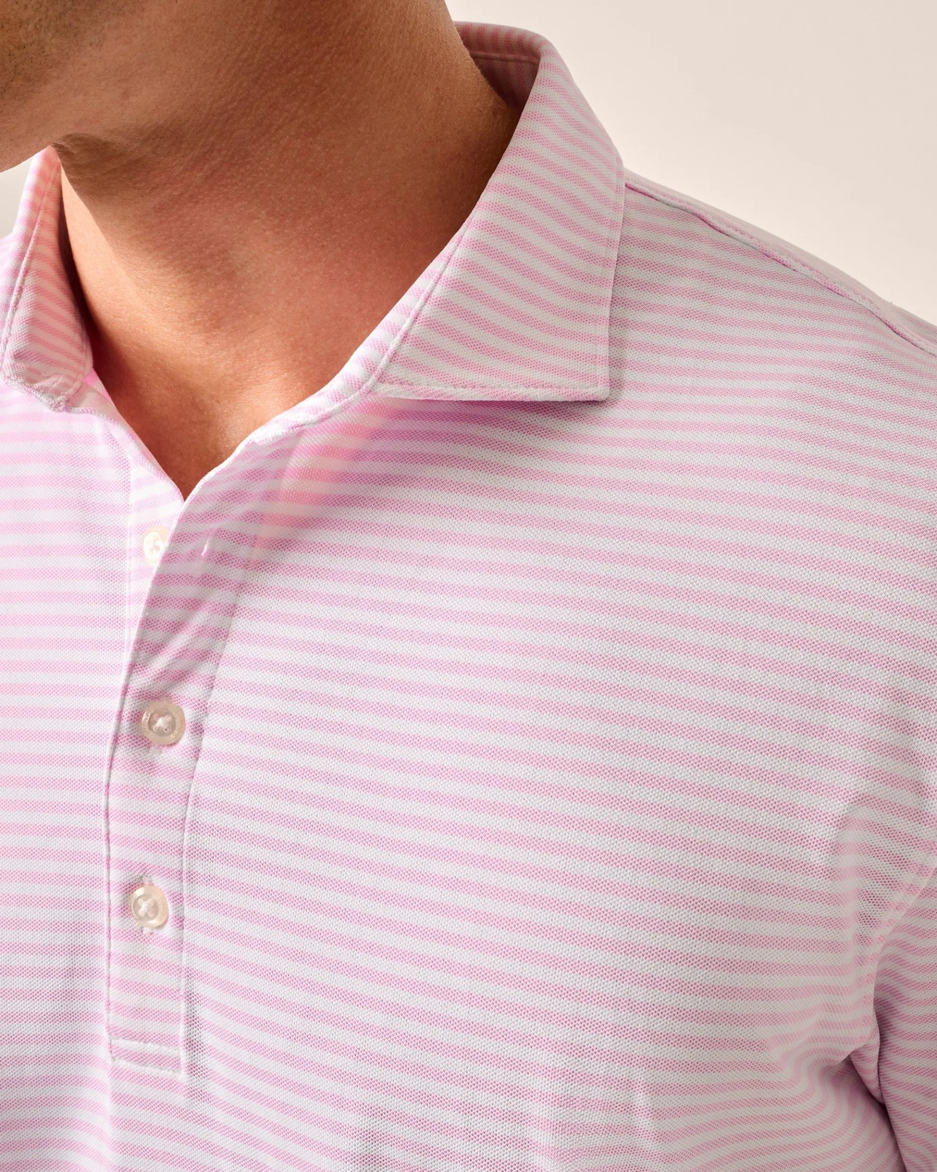 Performance Mesh Polo - Stetson Stripe