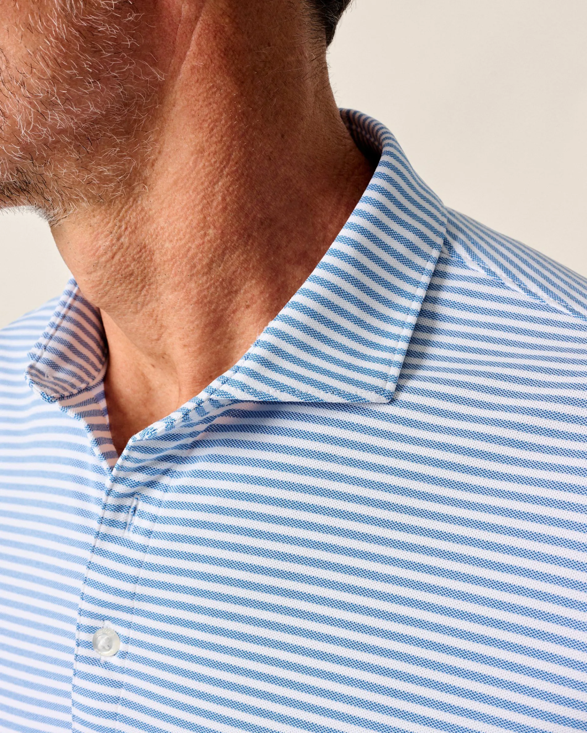 Performance Mesh Polo - Stetson Stripe