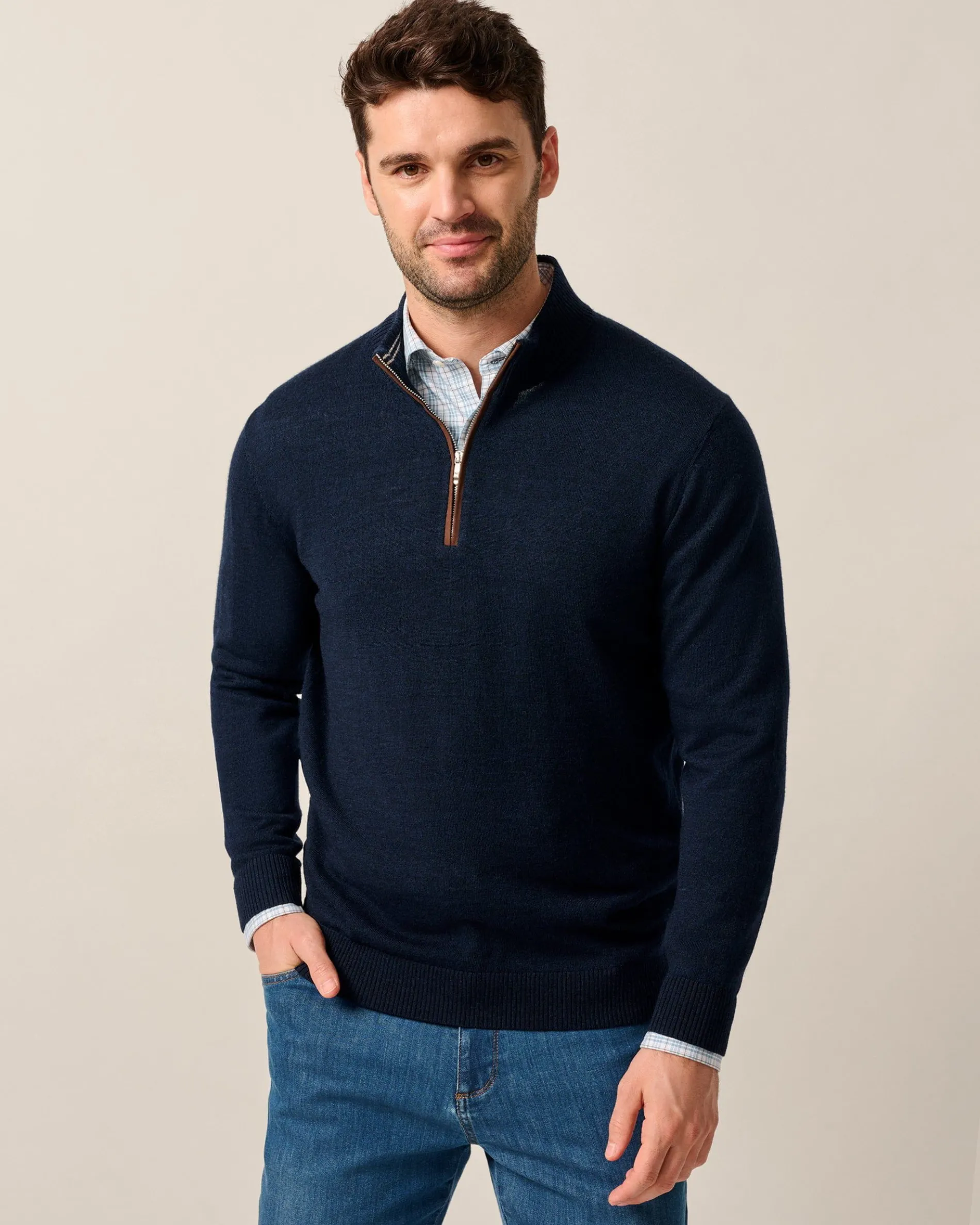 Raynor Merino 1/4 Zip Sweater
