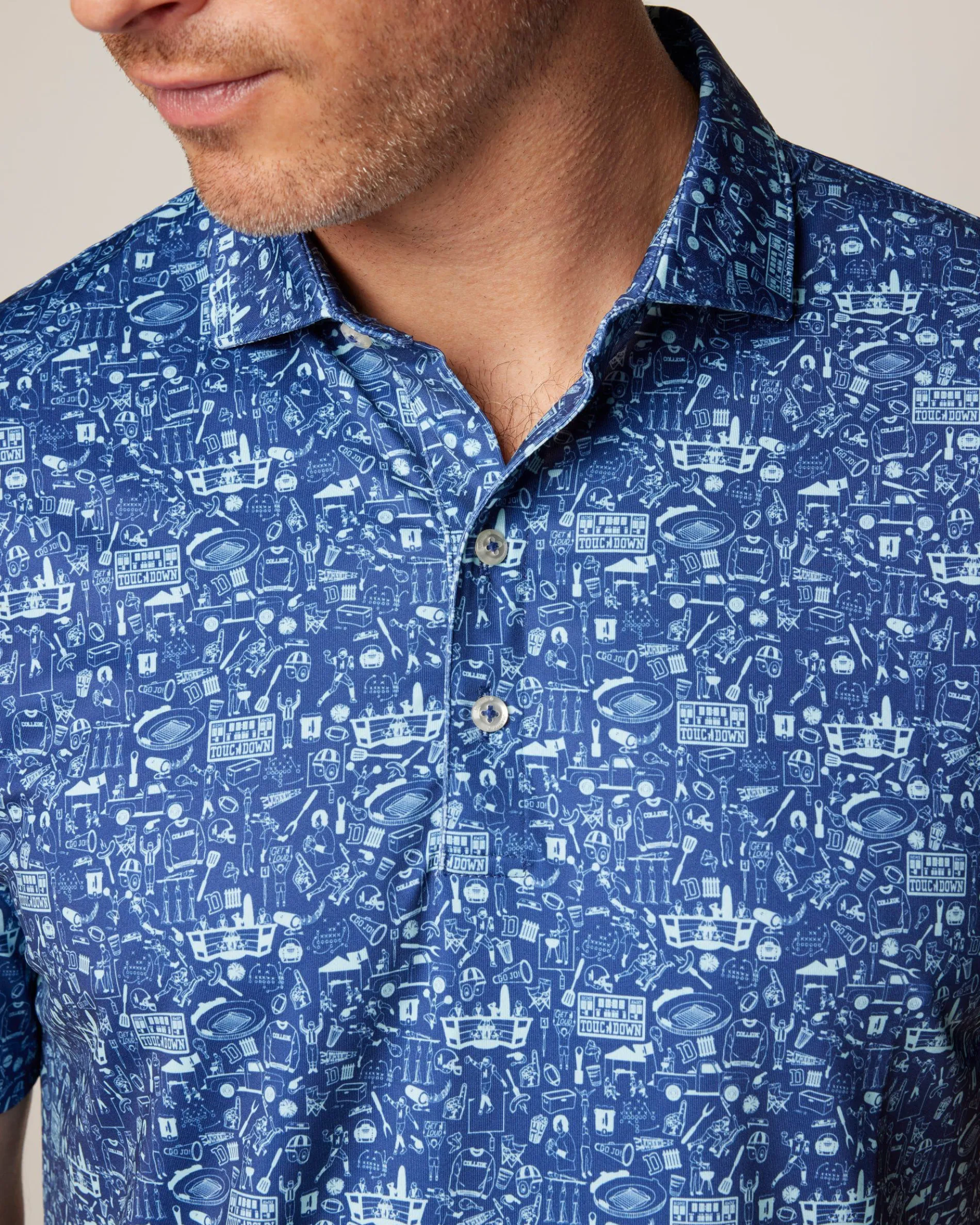 Tailgater 2.0 Printed Jersey Performance Polo