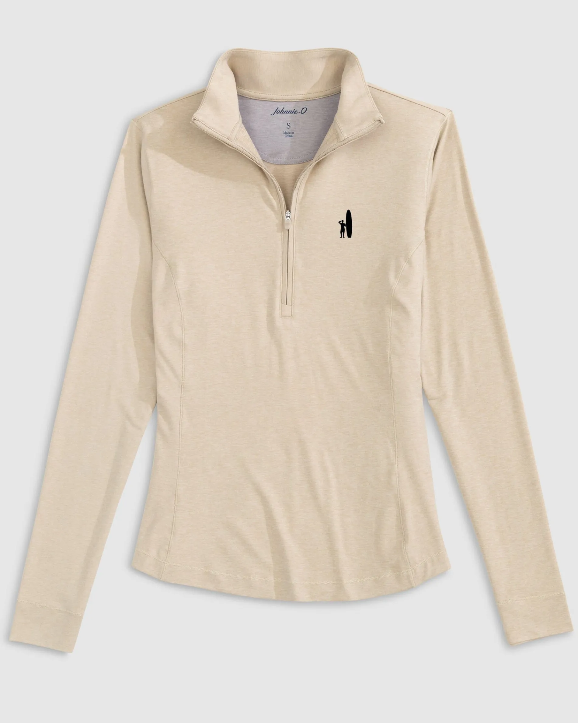 Women's Custom Surfer Logo Susie Performance 1/4 Zip